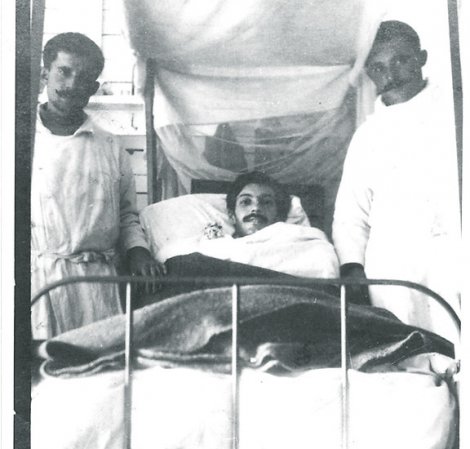 Milutin Bojić u bolnici